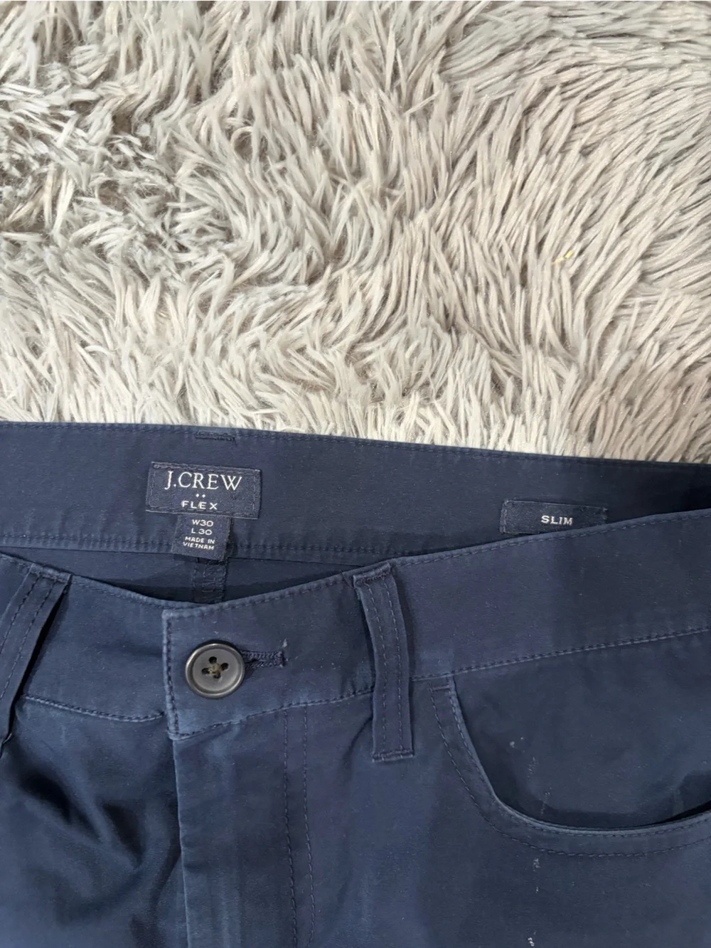 J. Crew Navy Stretch Chinos
